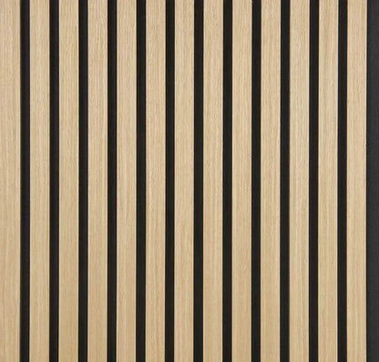 Painéis que imitam madeira com dimensões de 270 × 110 cm